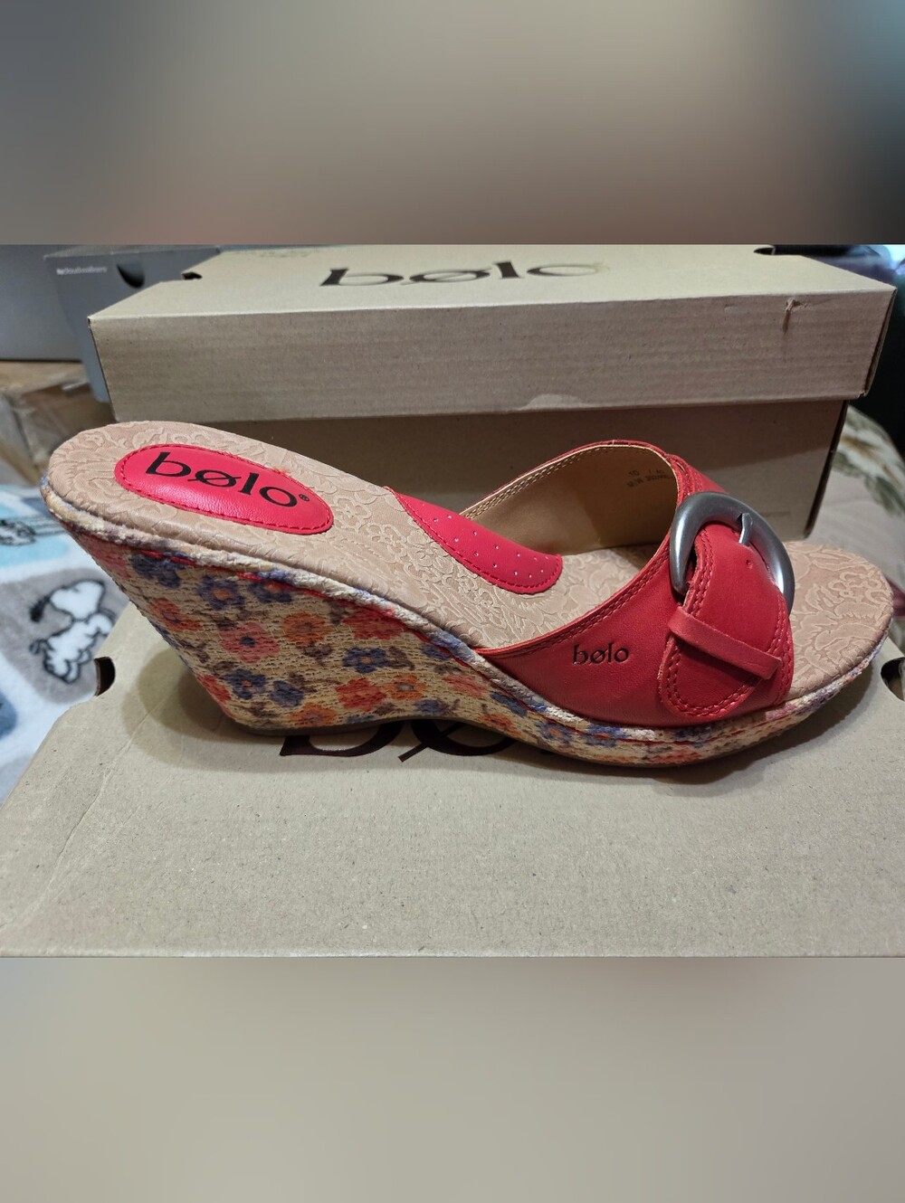 #269 Bolo-Zetta Slip On Wedged Sandals,sz.10 Asst.Colors Avail - Picture 6 of 11